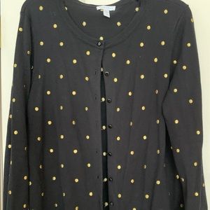 Beautiful Charter Club black/gold sweater